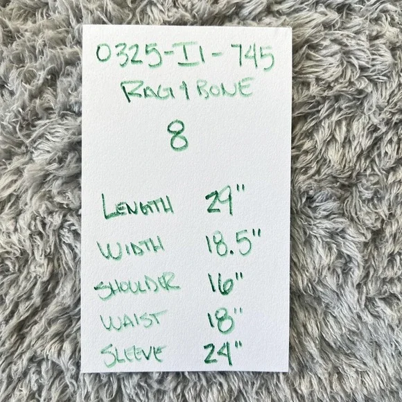 Rag & Bone Patchwork Blazer Womens 8 Multicolor Tweed Lined Tailored Notch Lapel - Picture 10 of 10